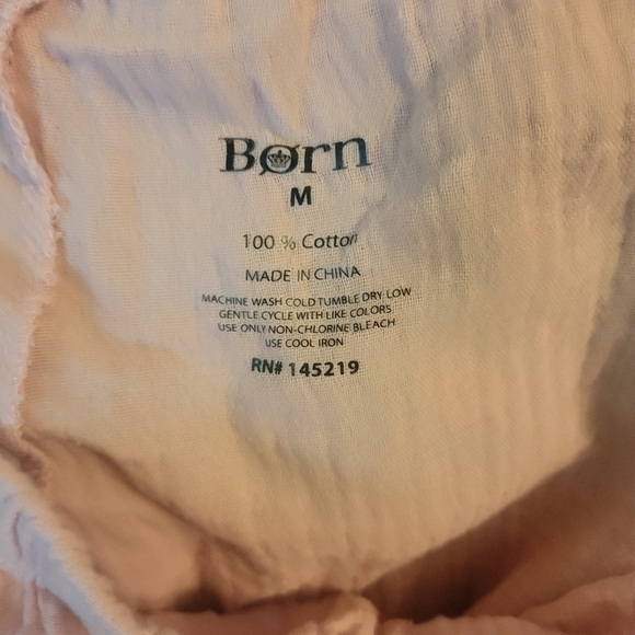 Born Pale Pink Straight Leg Comfy Pants. Size M - Picture 2 of 3